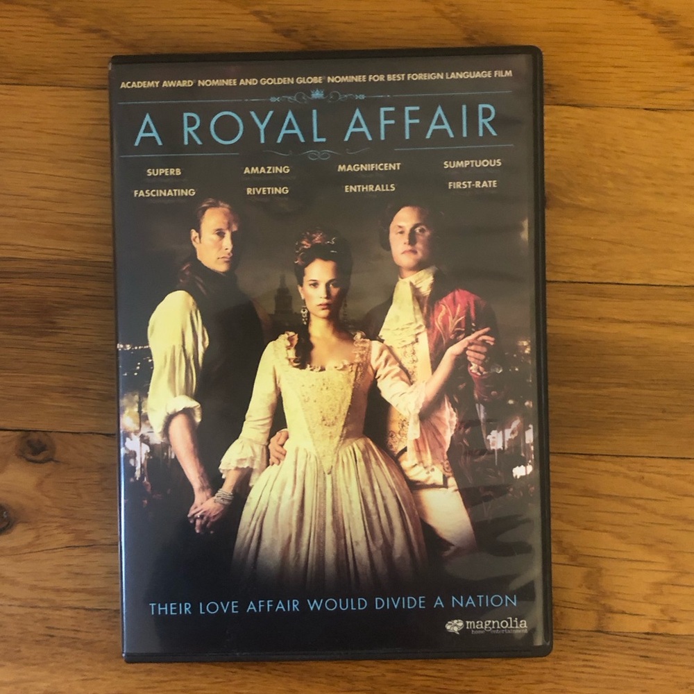 2012 A Royal Affair DVD Starring Alicia Vikander (Includes Special Features)!